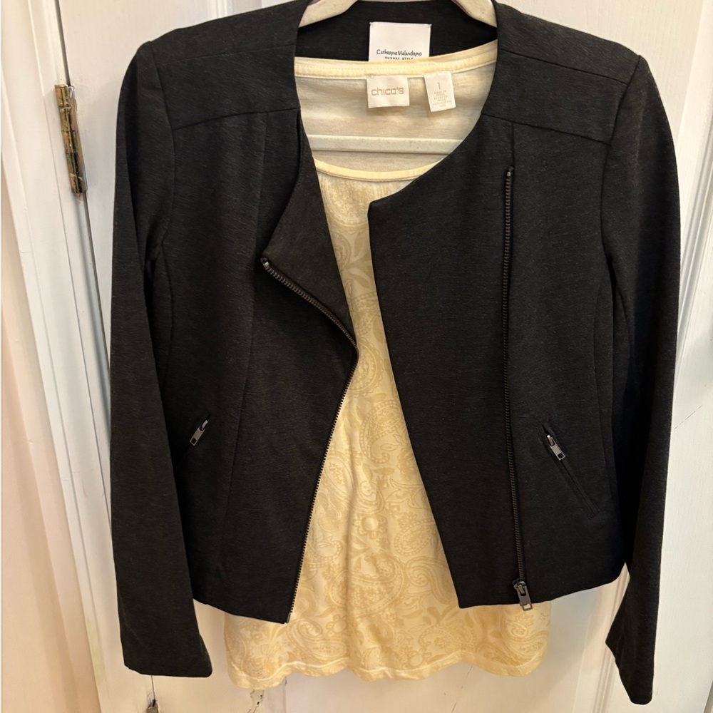 Chico's Yellow Paisley Women's Blouse, Like New